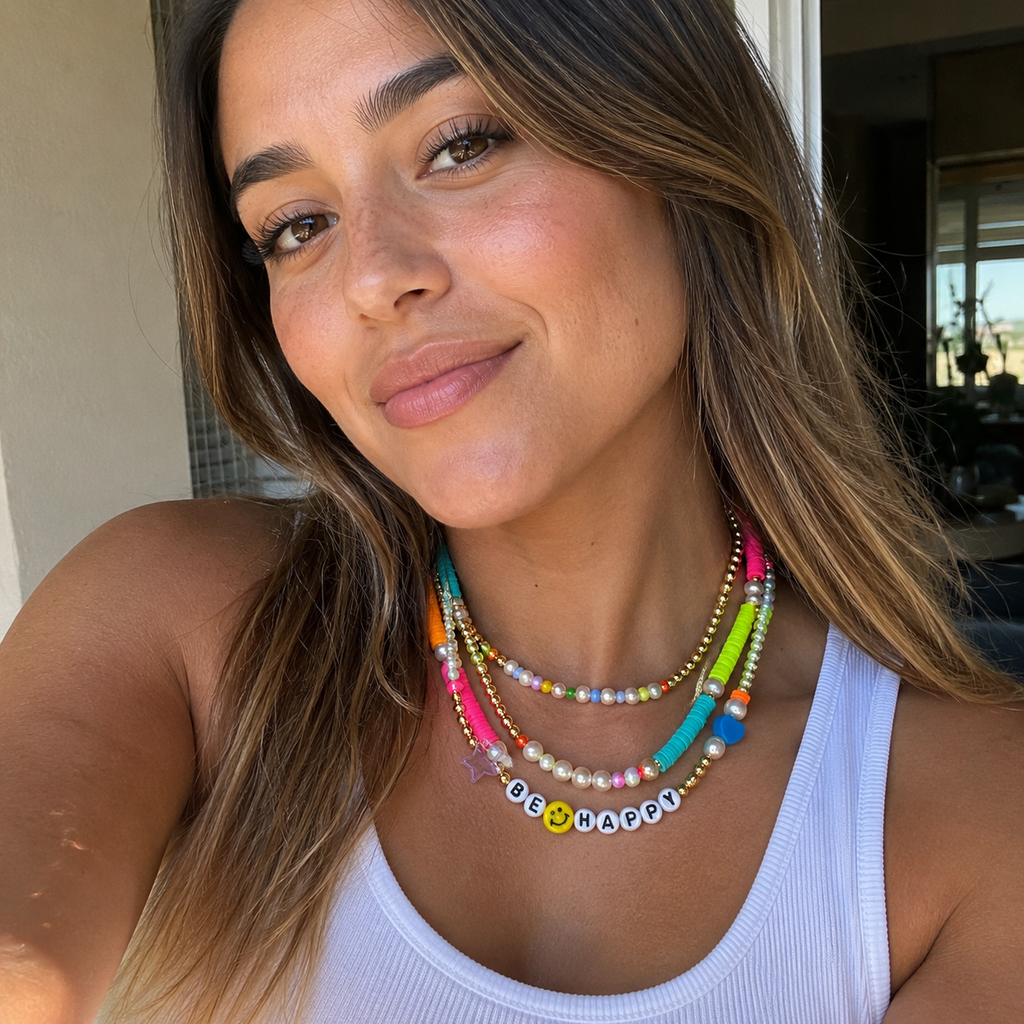BE HAPPY necklace