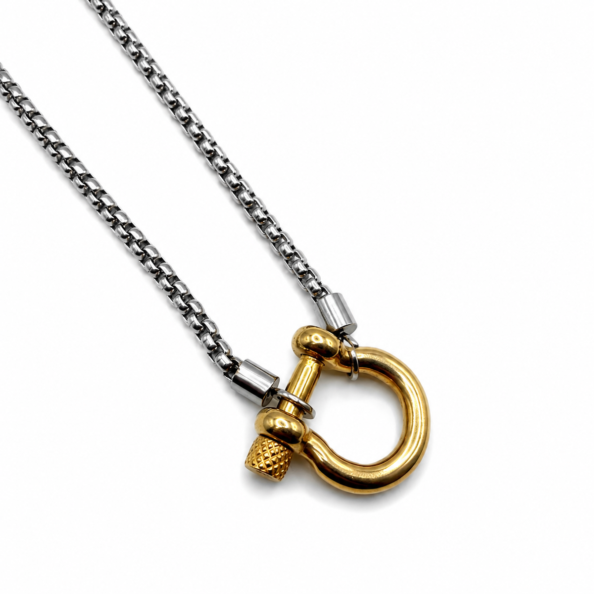 DUAL TONE LINK necklace