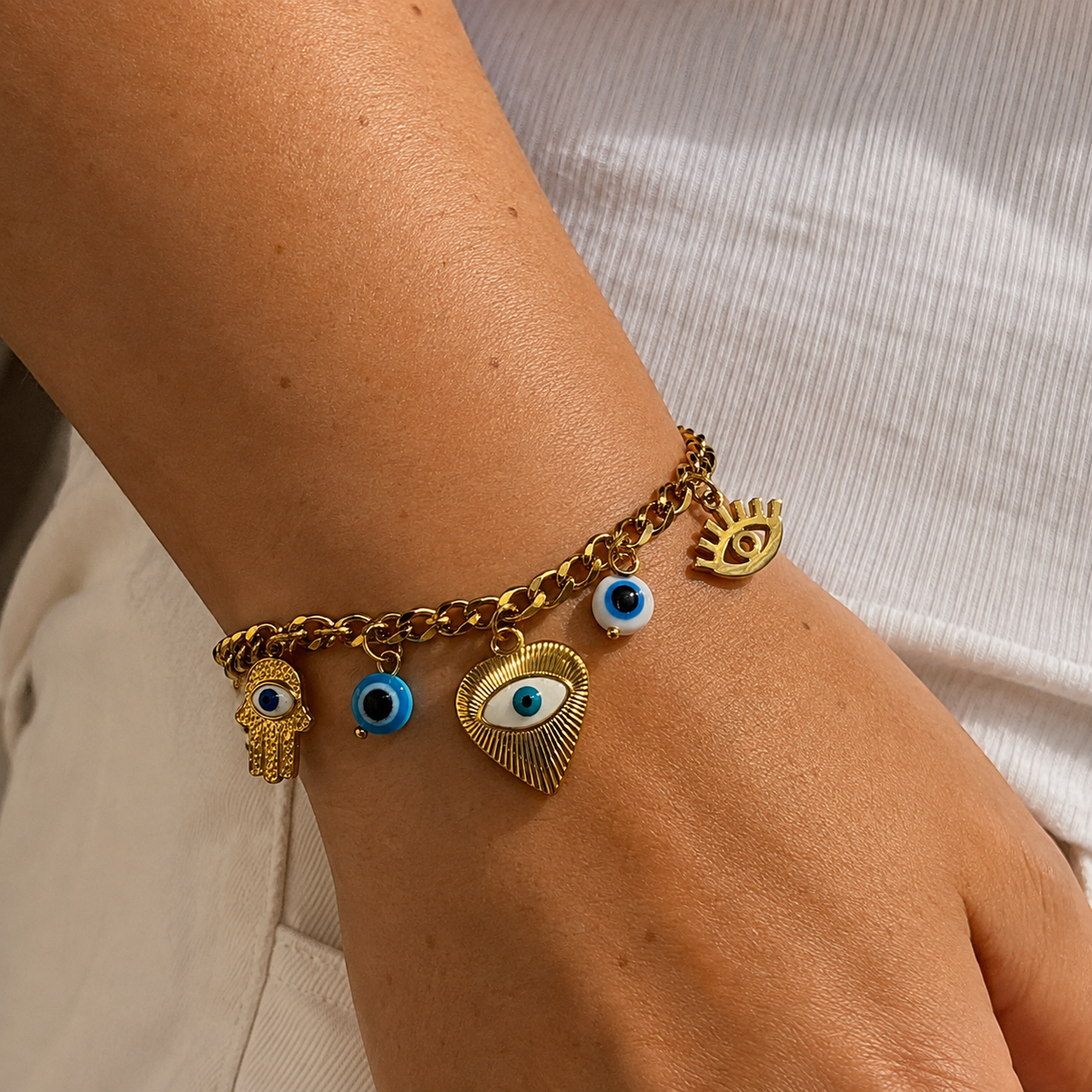 EVIL EYE charm bracelet