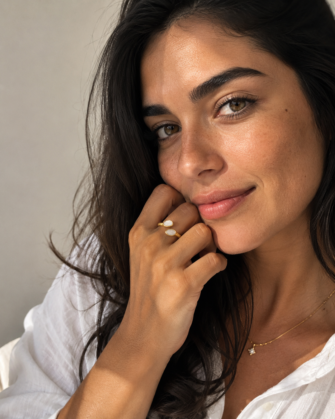 IVORY DUO ring