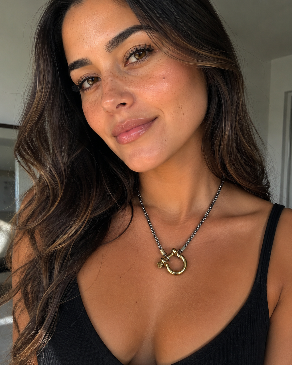 DUAL TONE LINK necklace