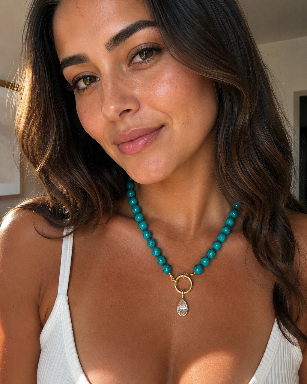 TURQUOISE DROP necklace