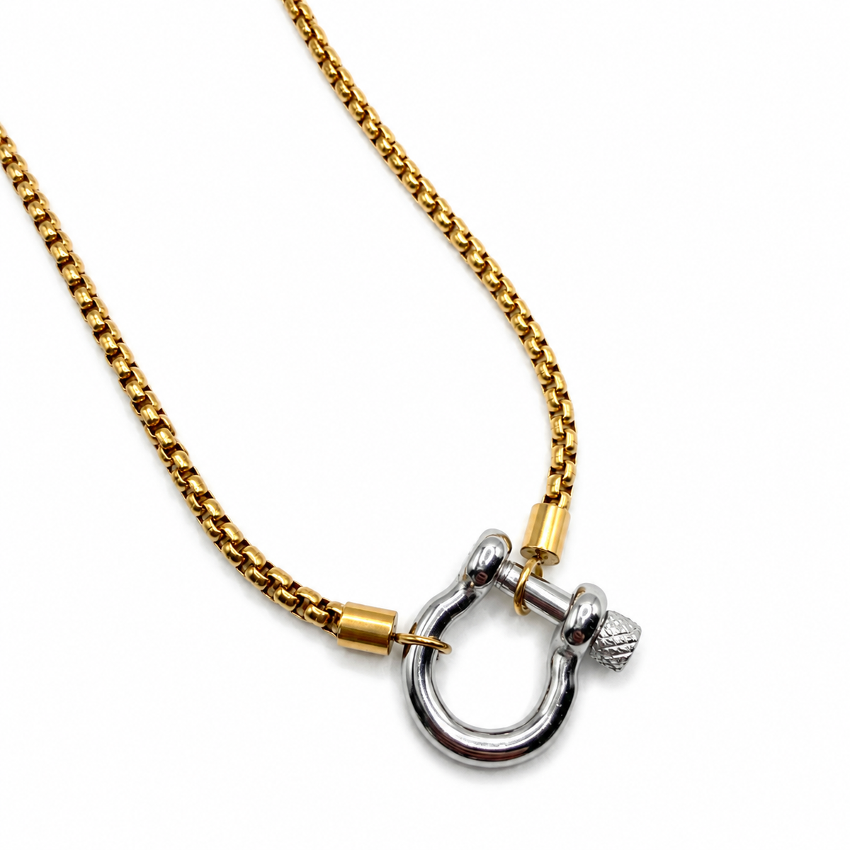 DUAL TONE LINK necklace