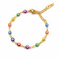 Rainbow Evil Eye Bracelet